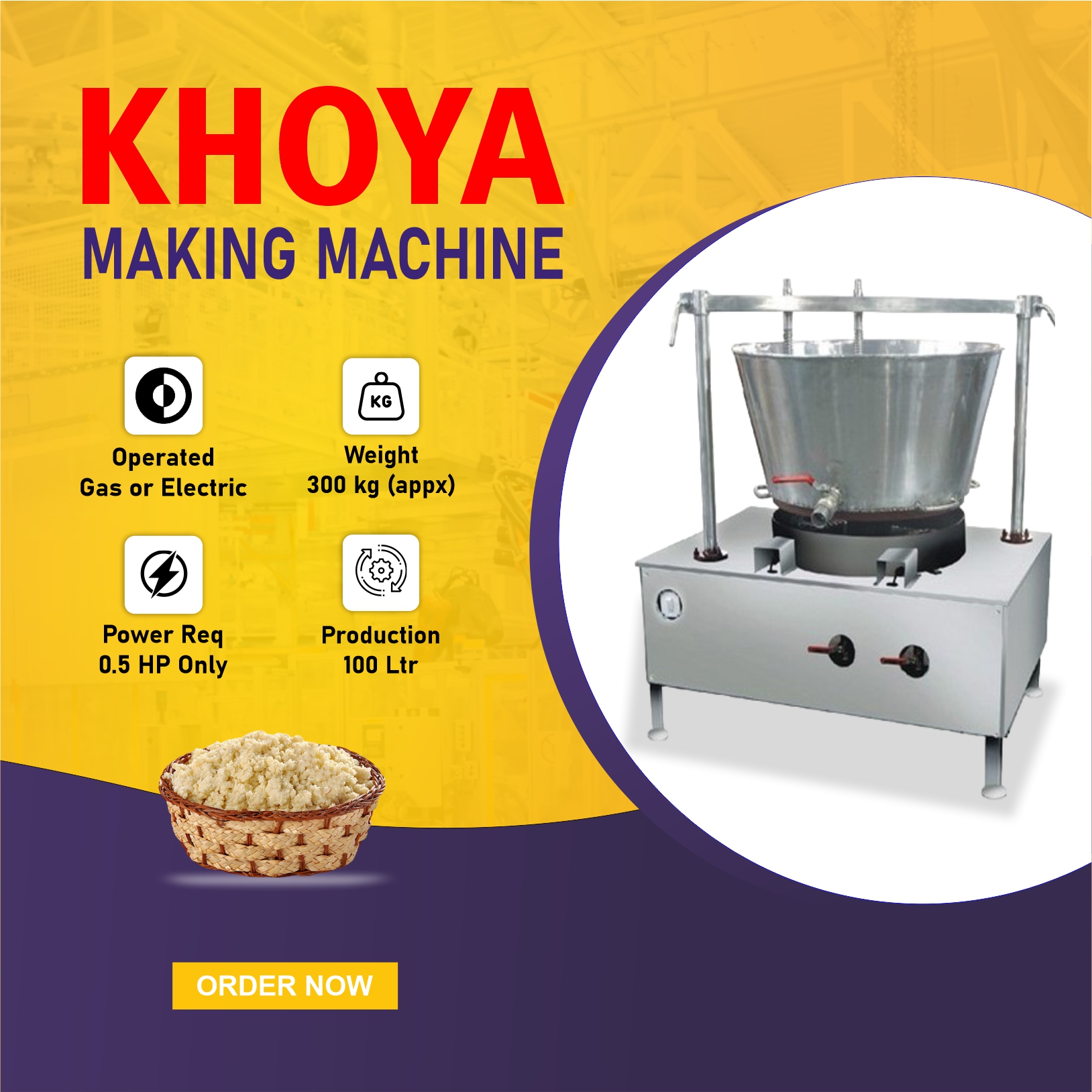 Khoya Making Machine